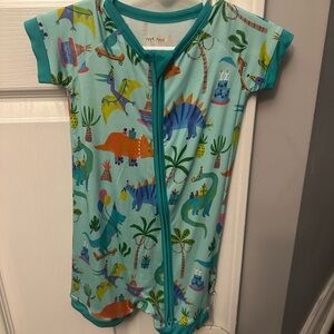 Little Sleepies Prehistoric Party Shortie 12-18m